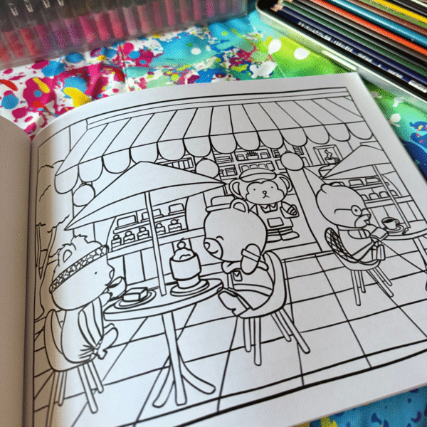Annie Malls: Shopping Coloring Book - Libro para Colorear de Compras, Personajes Tiernos - Image 4