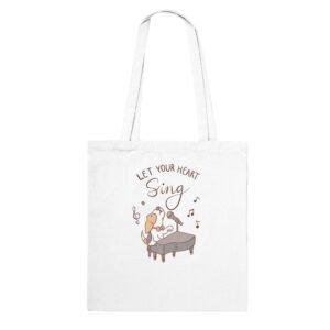 Let your heart sing Tote Bag Clásica